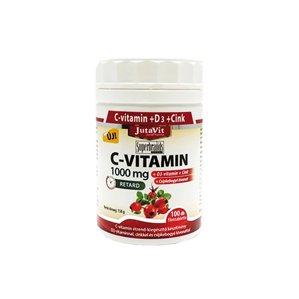 JUTAVIT C 1000MG CSIPKEB.+D3-ZINK RET.TABL. 100X