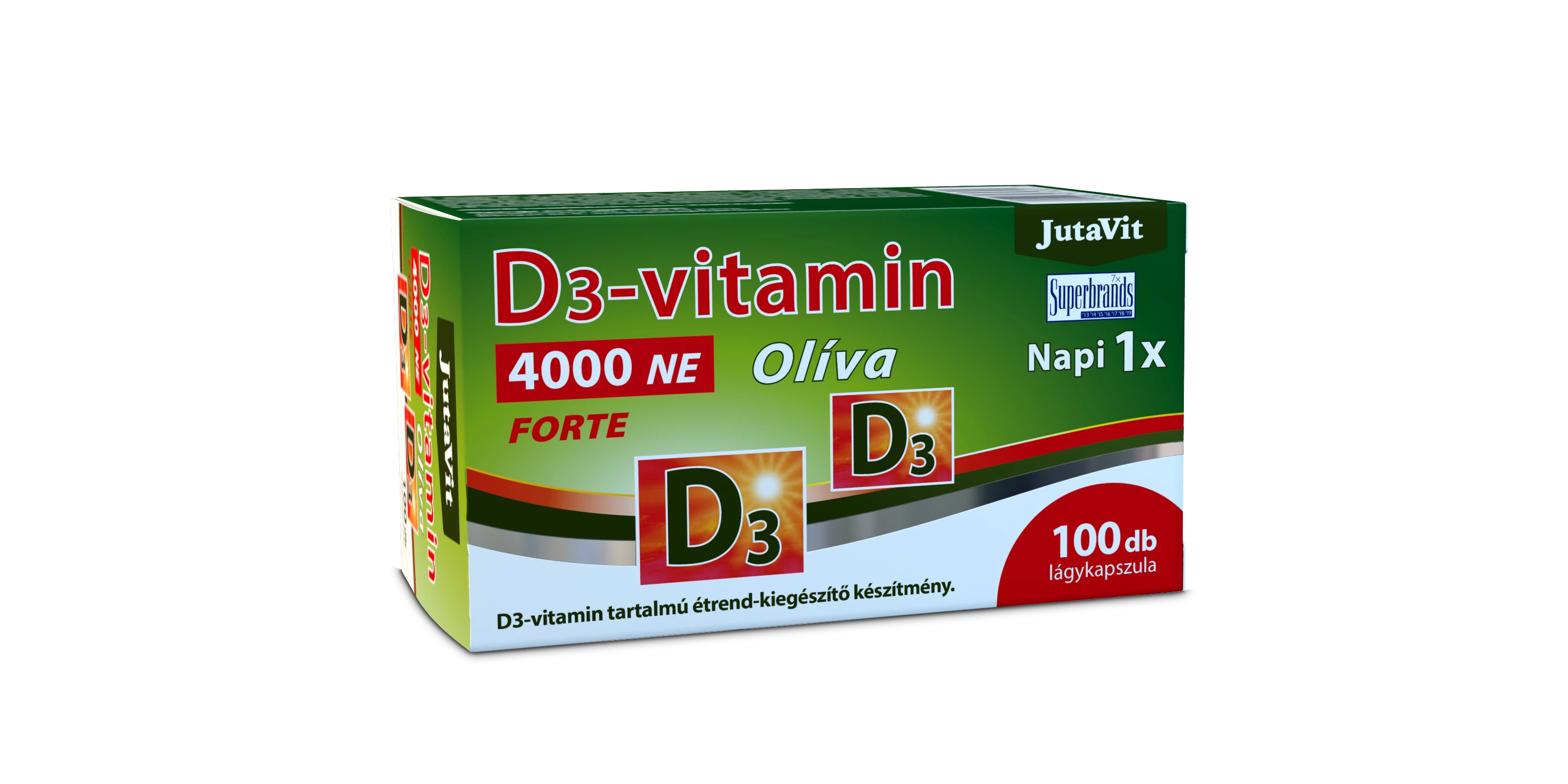 JUTAVIT D3-VIT.4000NE FORTE OLIVA KAPSZ. 100X