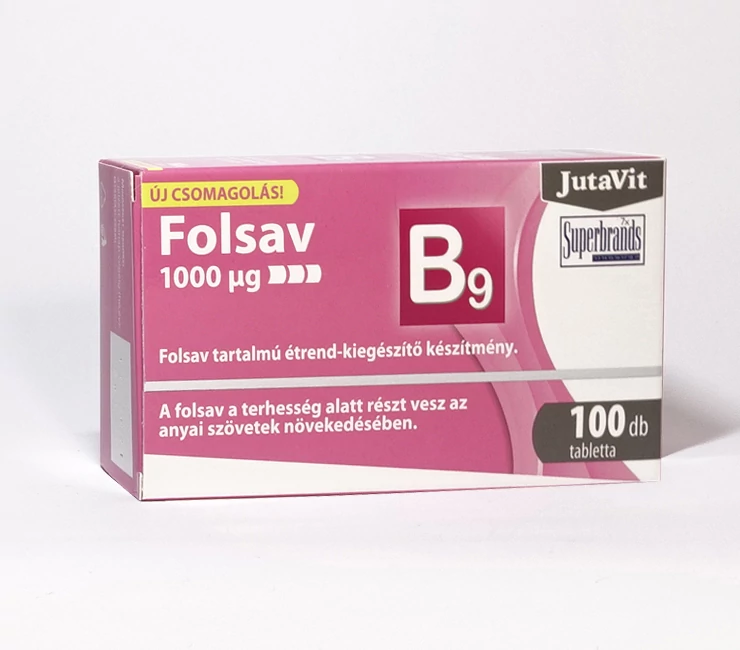 JUTAVIT FOLSAV 1000MCG TABL. 100X