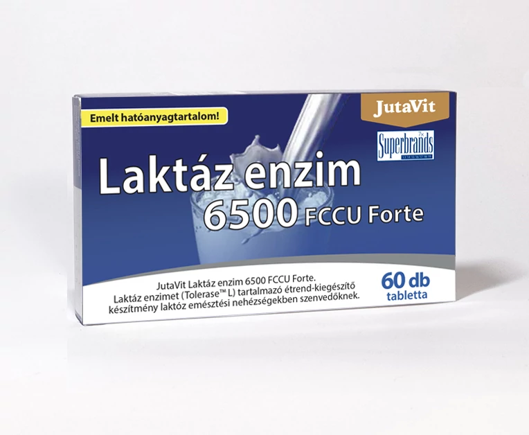 JUTAVIT LAKTAZ ENZIM 6500 FCCU FORTE TABL. 60X